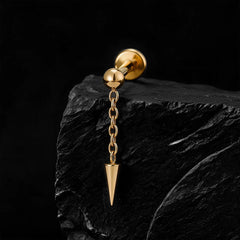Thorn – labret en titane ASTM F136 – collection Black Halo – Lucifer Ink Studio