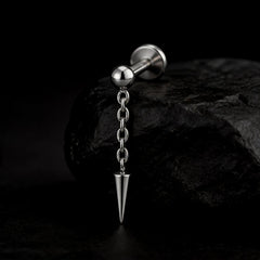 Thorn – labret en titane ASTM F136 – collection Black Halo – Lucifer Ink Studio