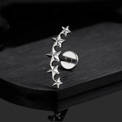Astral – labret en titane ASTM F136 – collection Black Halo – Lucifer Ink Studio