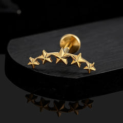 Astral – labret en titane ASTM F136 – collection Black Halo – Lucifer Ink Studio